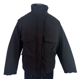 ASOS DESIGN chuck on Puffer Jacket Women Black Petite US 00 Oversized Streetwear